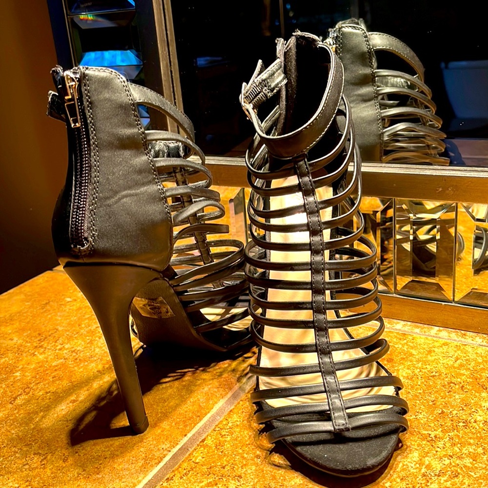 Black Strappy Sandals